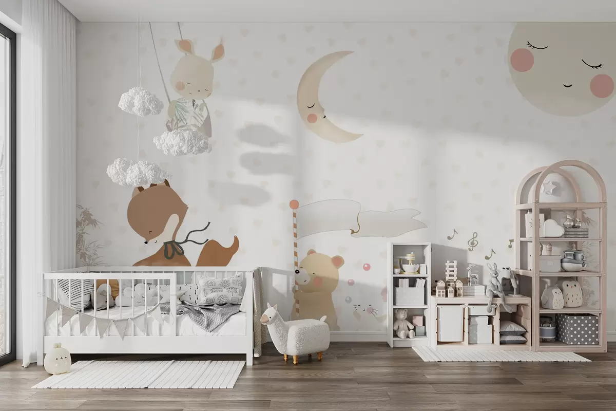 Fototapeedid Taustakujundus armas loomadega u99000