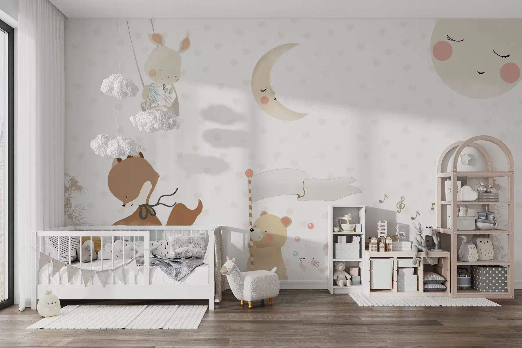 Fototapeedid Taustakujundus armas loomadega u99000