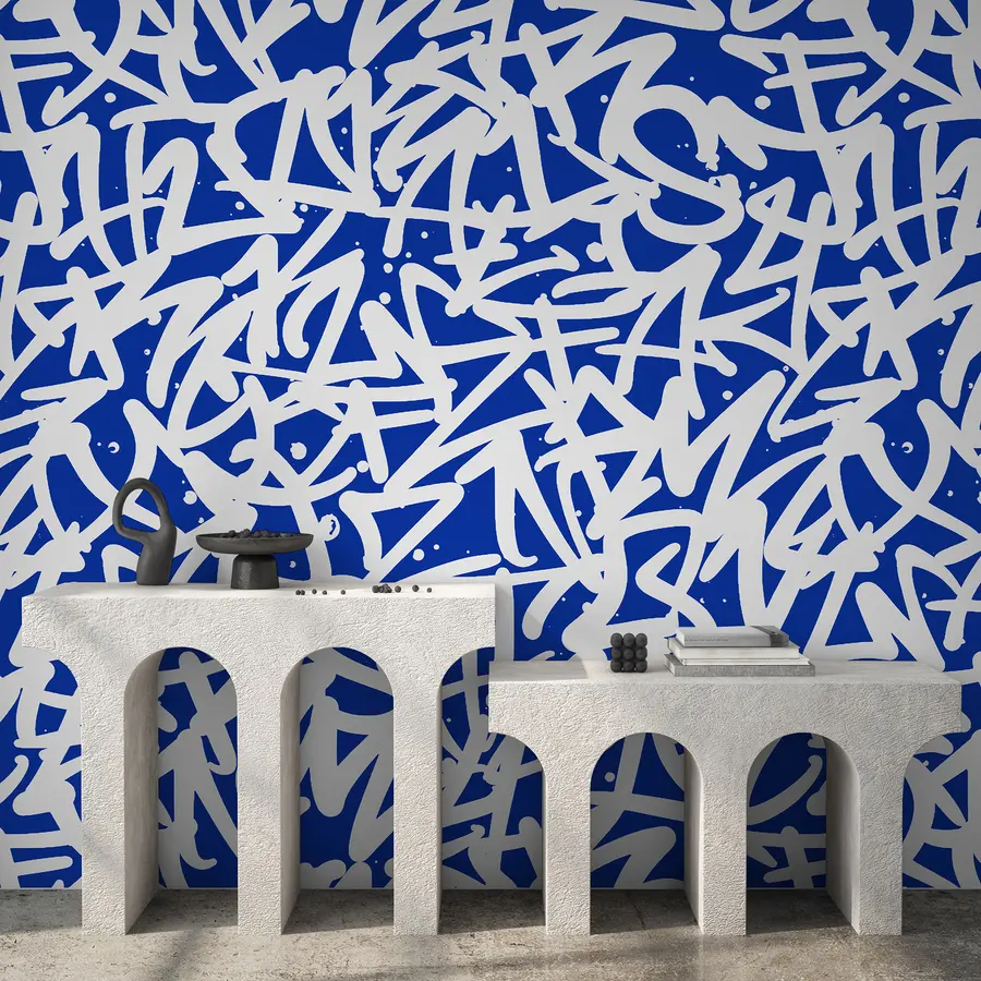 Fototapeedid Graffiti Emotions: Sinine u99087v2