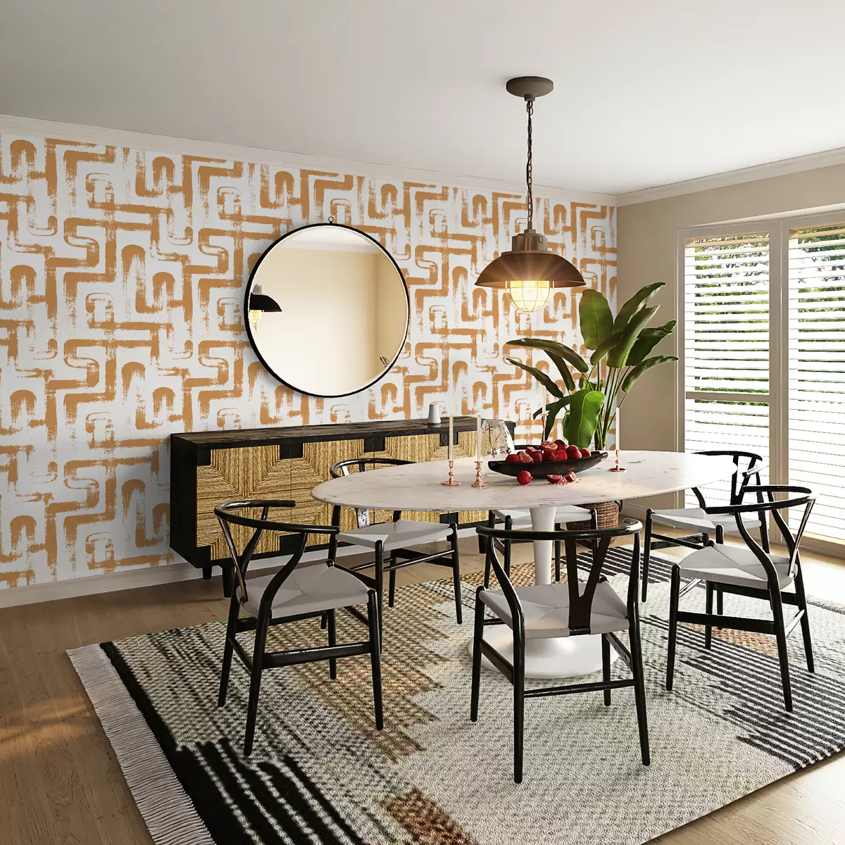 Fototapeedid Line Magic: oranž u99091v2