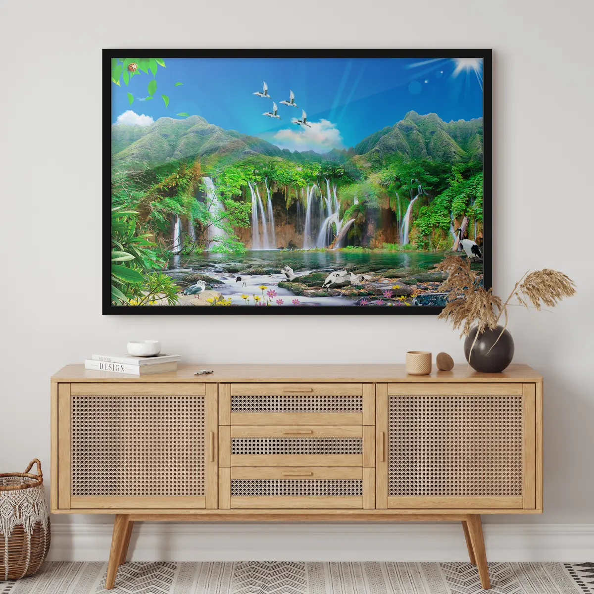 Plakat Rahulik kevadine maastik rahuliku loodusega f03428