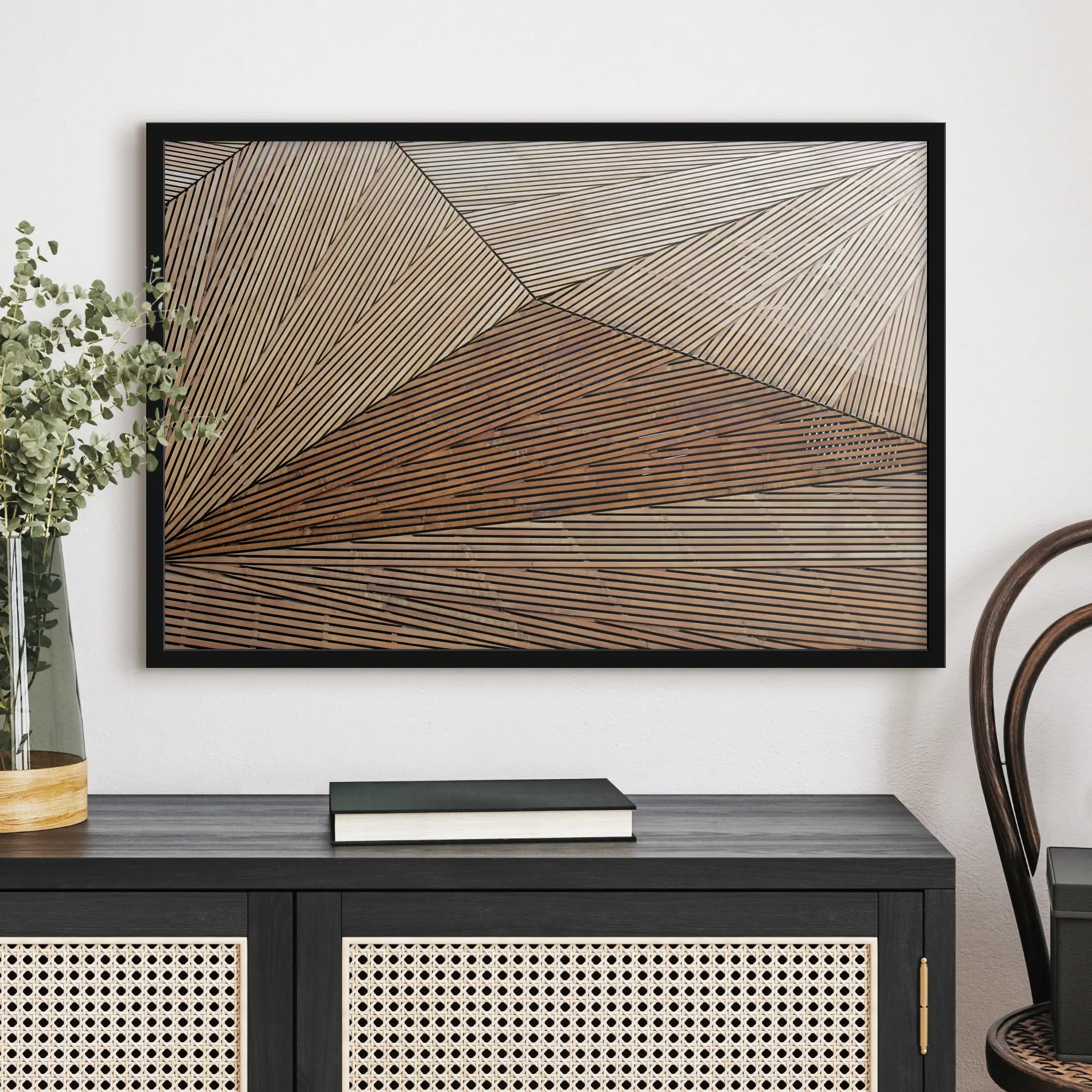 Fototapeedid Geomeetrilised mustrid looduslikes materjalides f32750