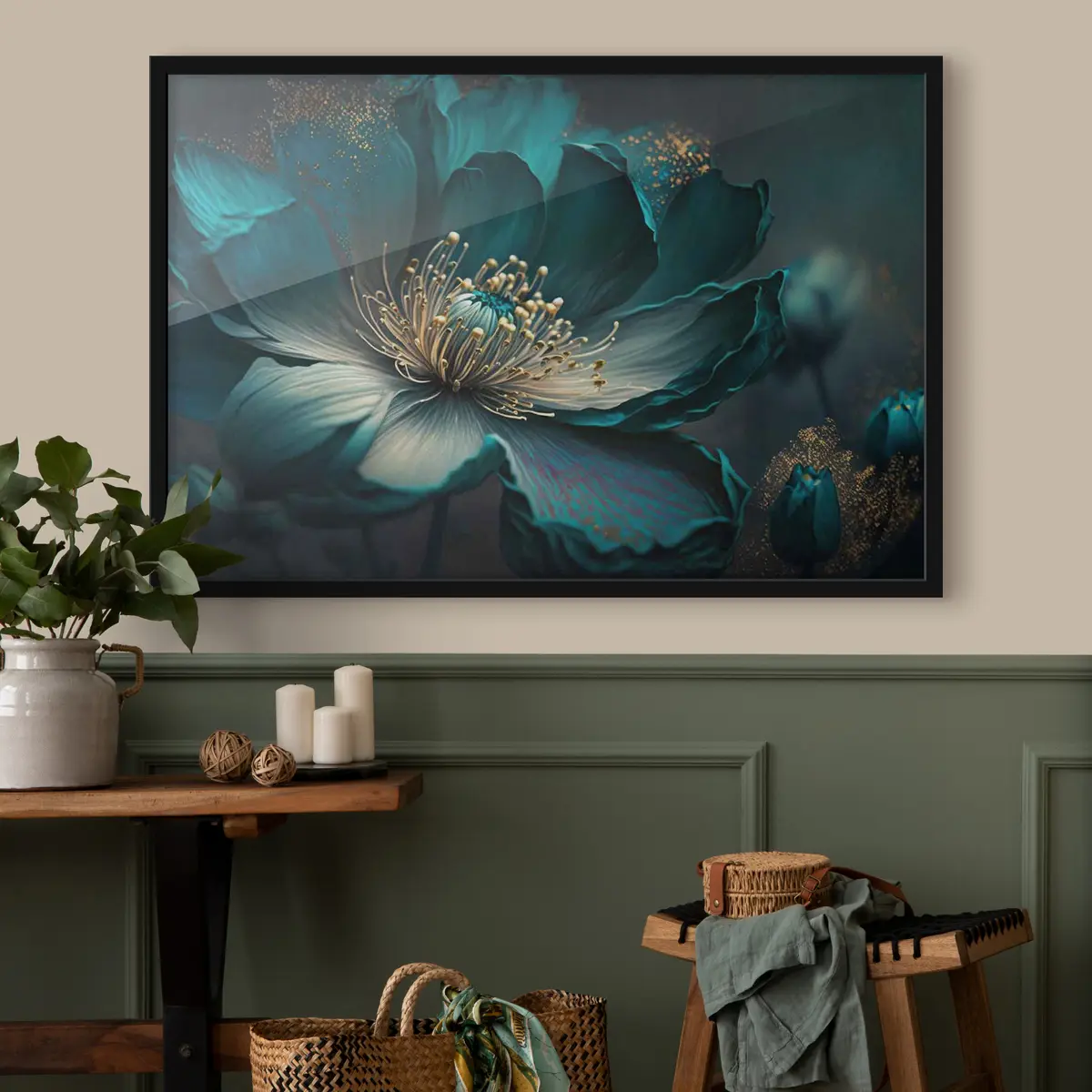 Plakat Elegantne õitsemine erksates toonides f34854