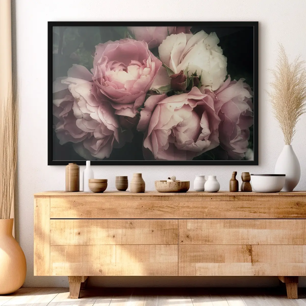 Plakat Õrnad õied pehmetes toonides f35242