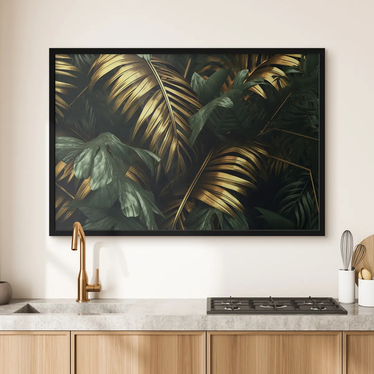 Plakat Luksuslik lehtede mäng elavas harmoonias f36293