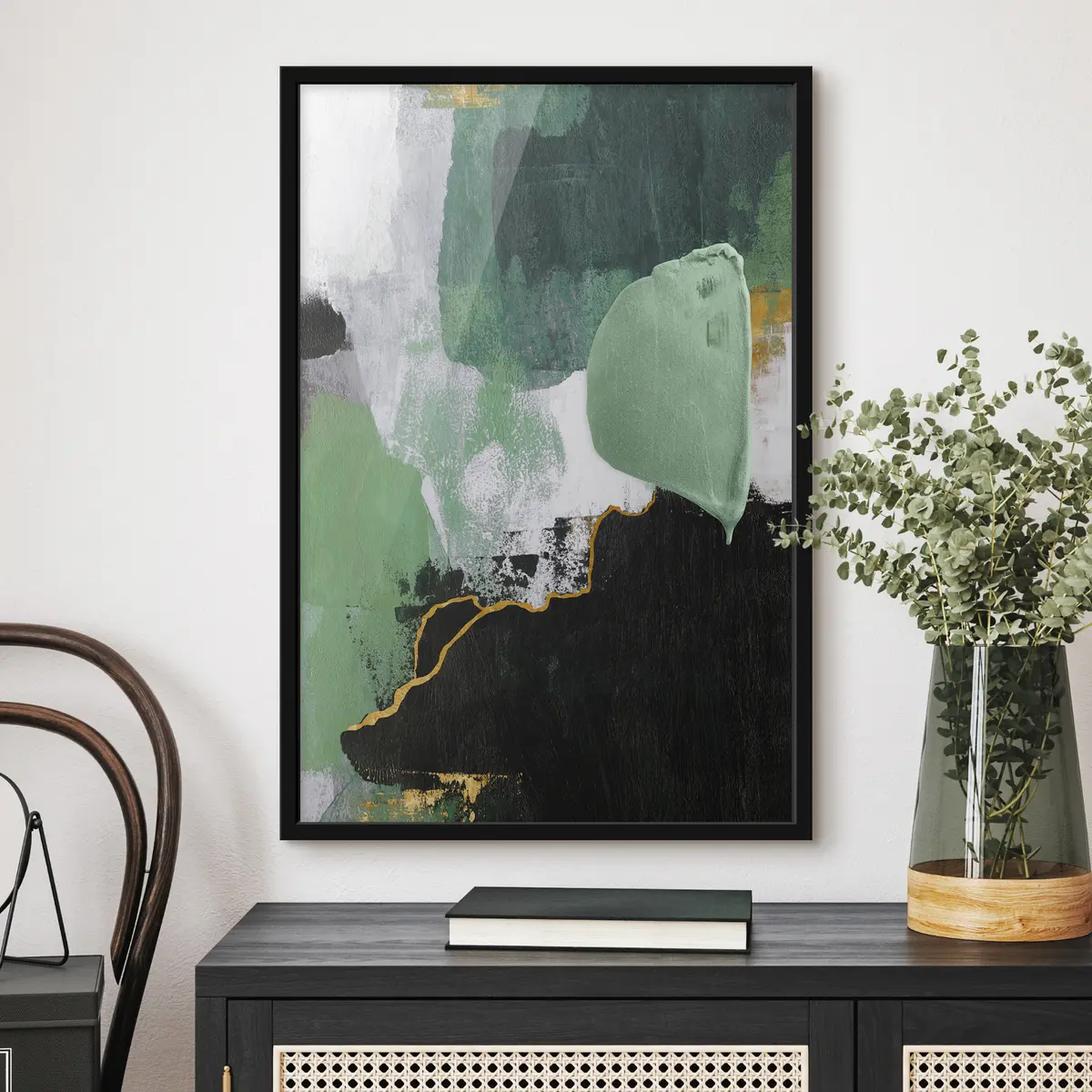 Plakat Segatud värvide abstraktsed kihid f03883