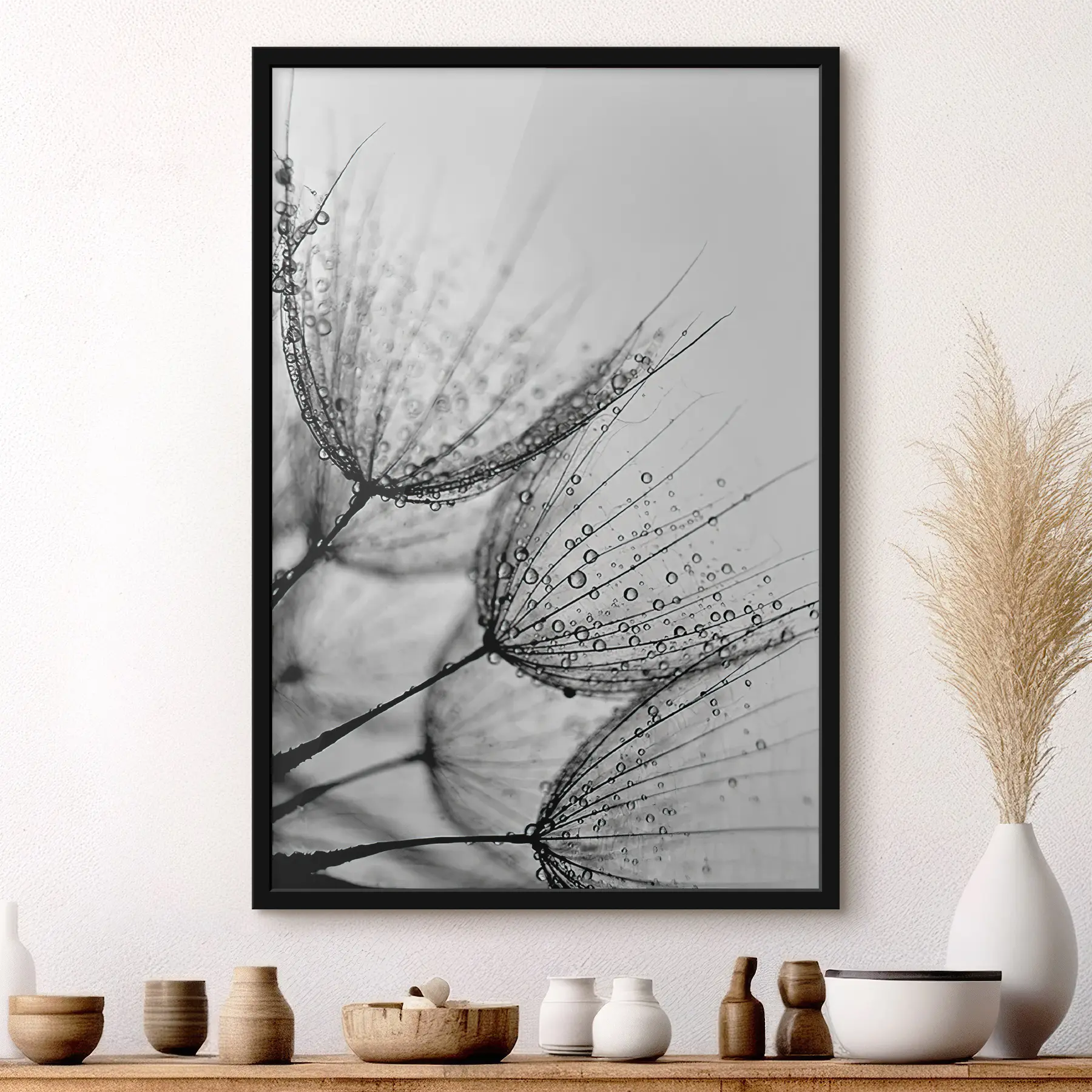 Fototapeedid Tilkadesse jäädvustunud õrnad mustrid f20828