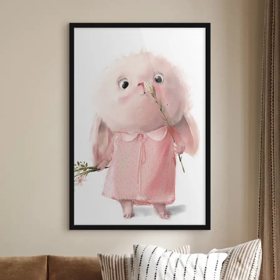 Fototapeedid Armas jänku lillekimbuga f34977