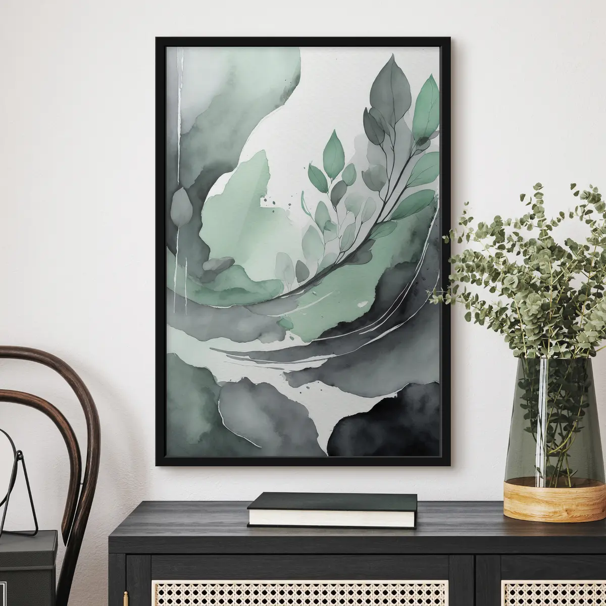 Plakat Elegantsed akvarelllehed pehmetes toonides f36502