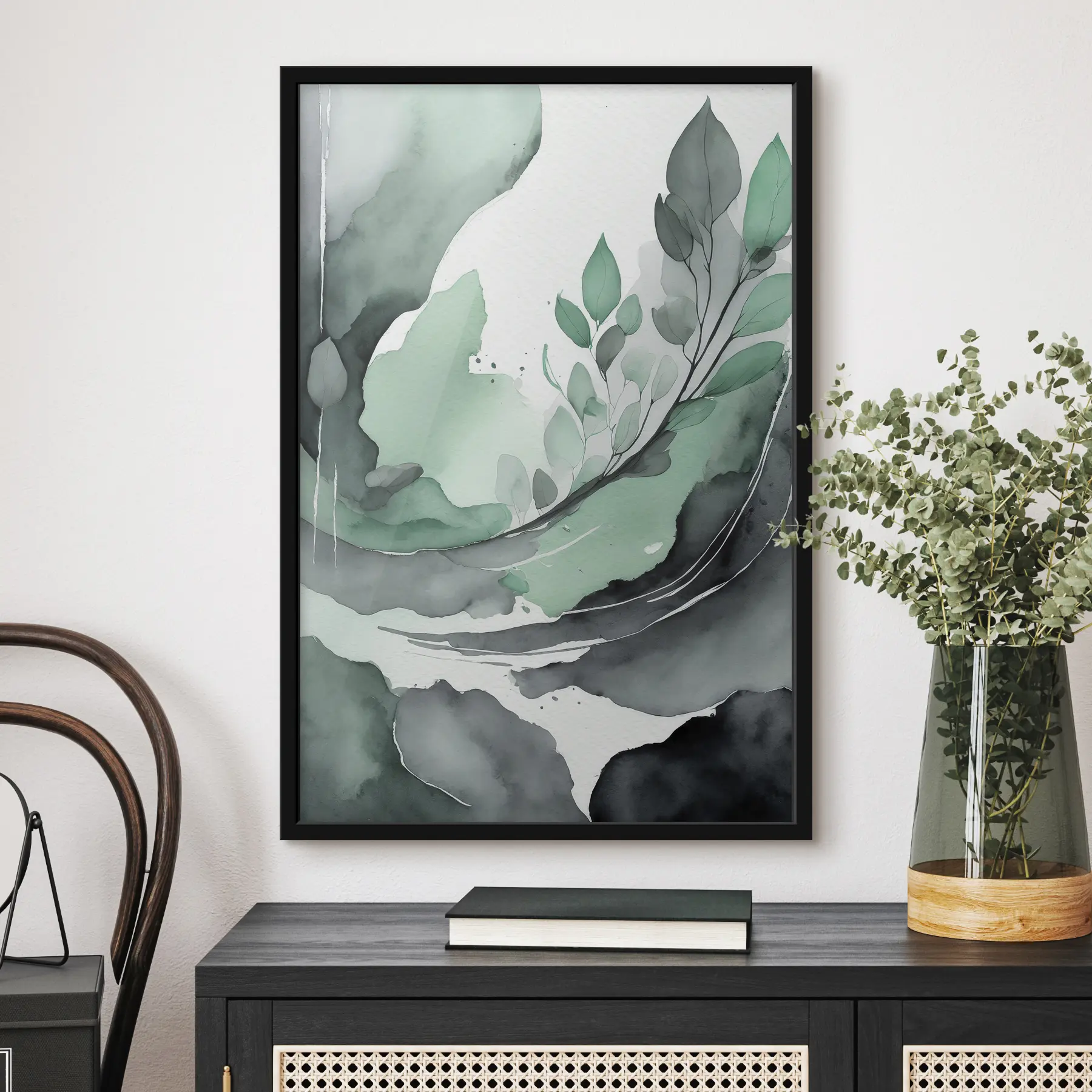 Pilt Elegantsed akvarelllehed pehmetes toonides f36502