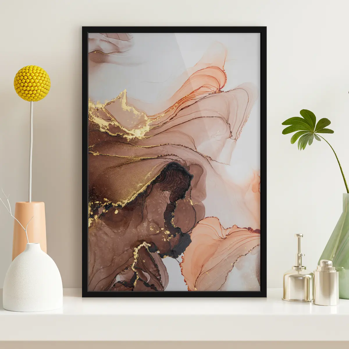 Plakat Abstraktsed lained pehmetes maatoonides f36514