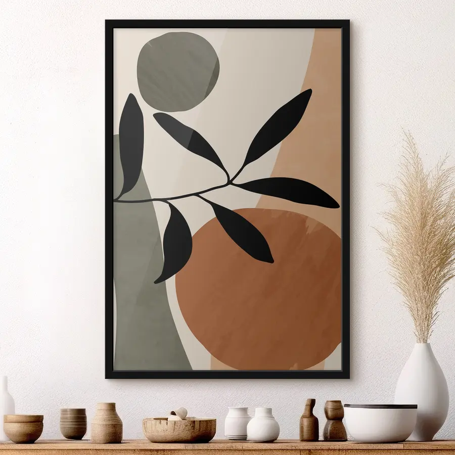 Fototapeedid Abstraktsed kujundid looduslike elementidega f36481