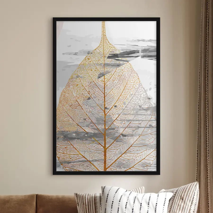 Fototapeedid Leht abstraktse taustaga f36482