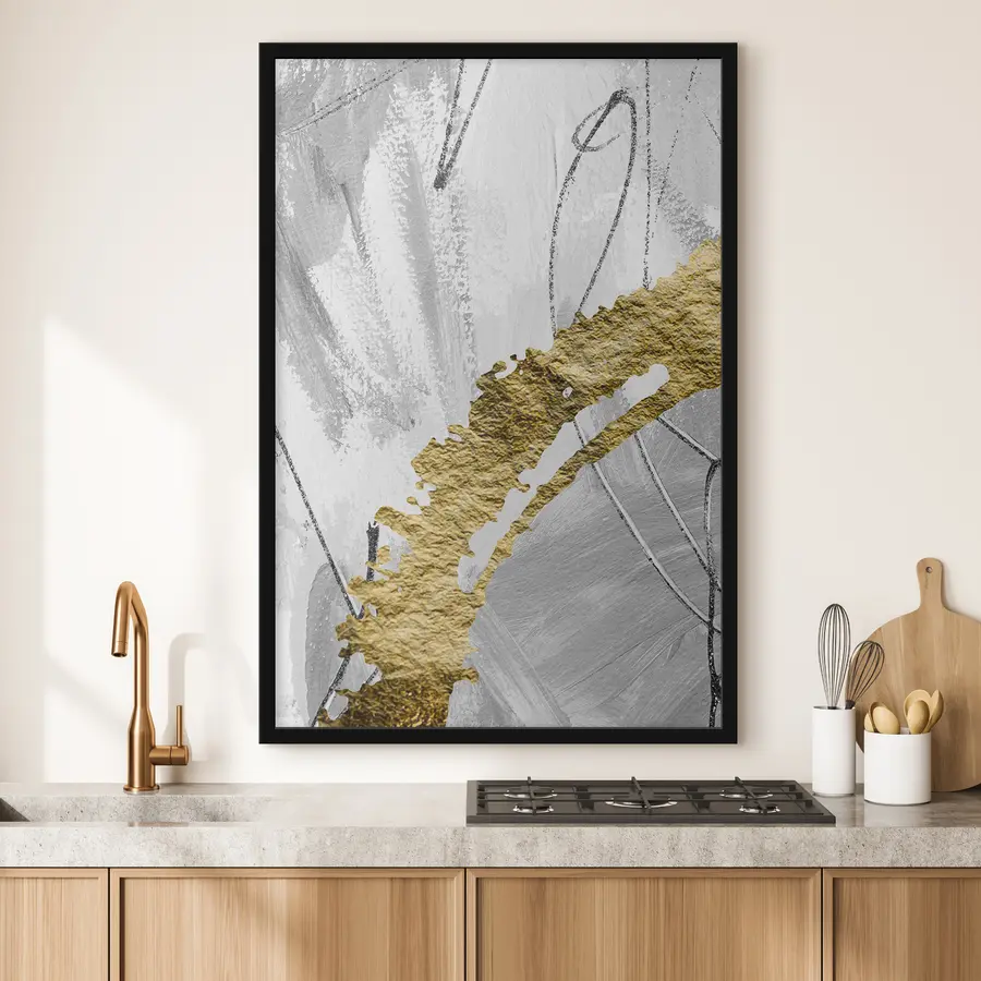 Fototapeedid Must-valge abstraktsioon ja laigud f36484