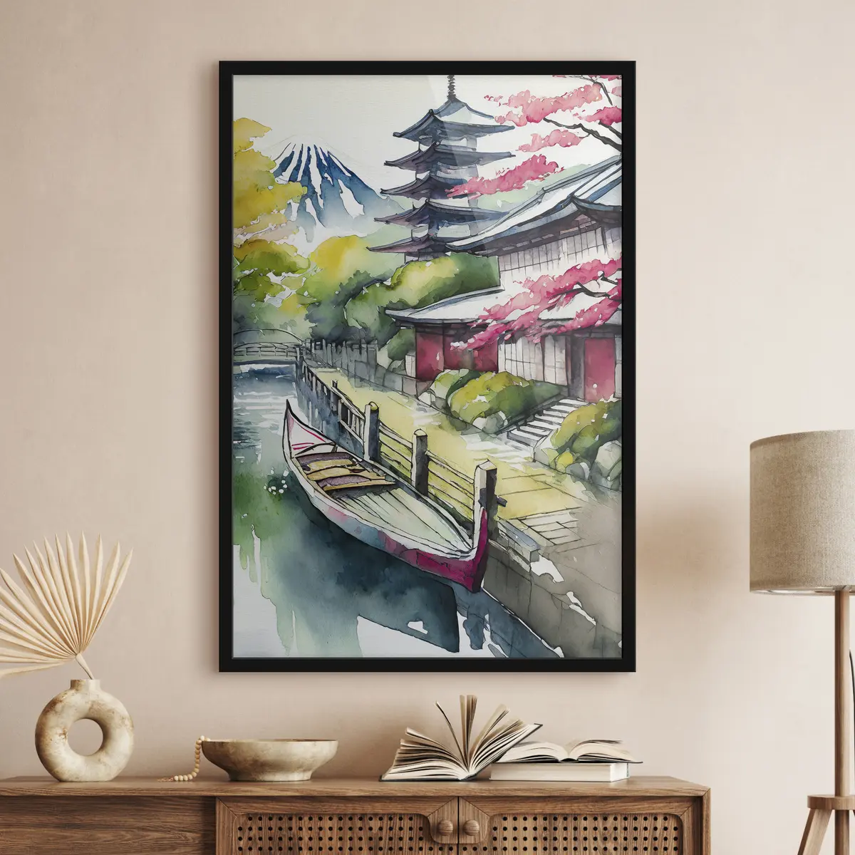 Plakat Rahulik maastik ajaloolise arhitektuuriga f36690