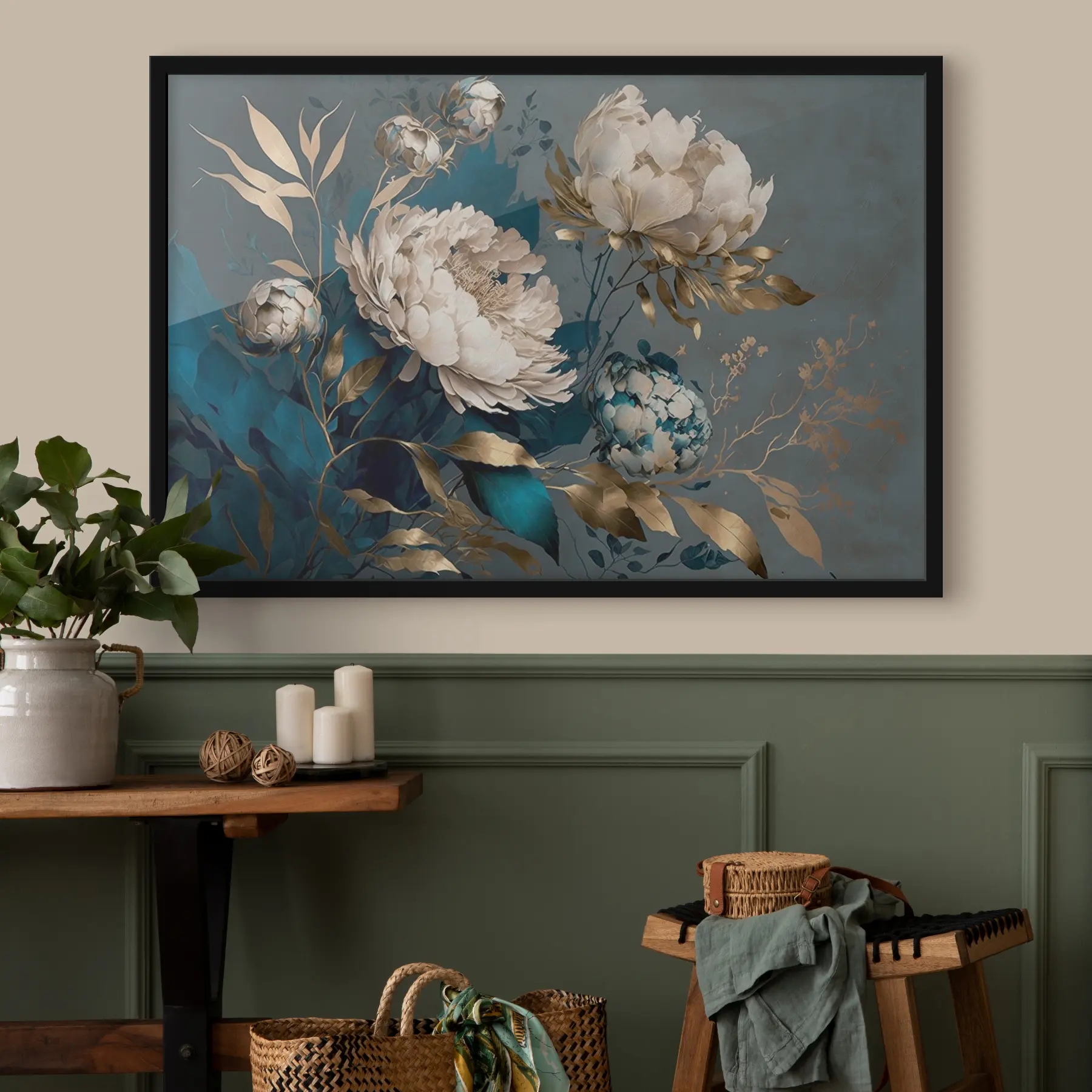 Fototapeedid Elegantsed õied rikkaliku taustaga f33935