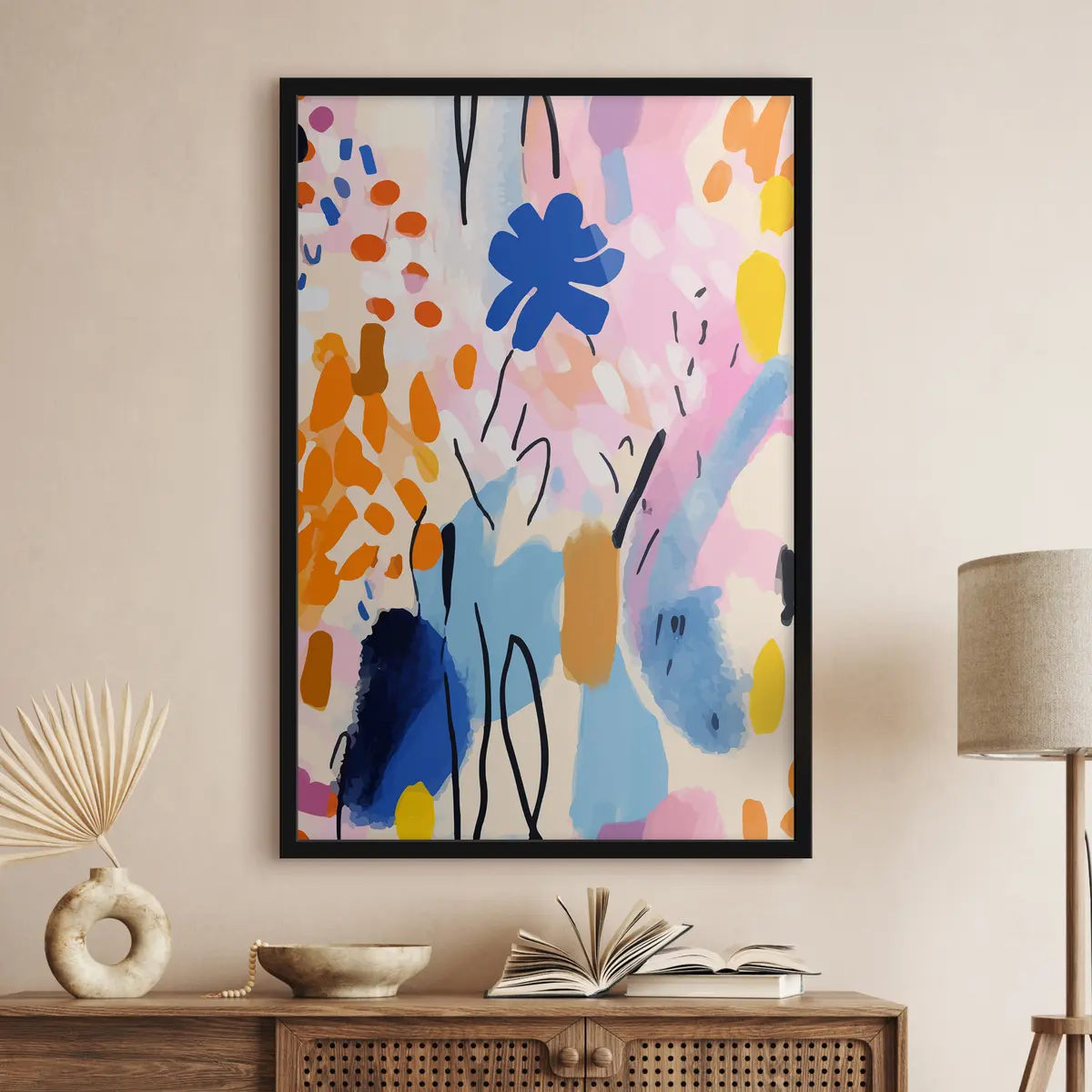 Plakat Ere värvid tantsivad üle lõuendi f36596