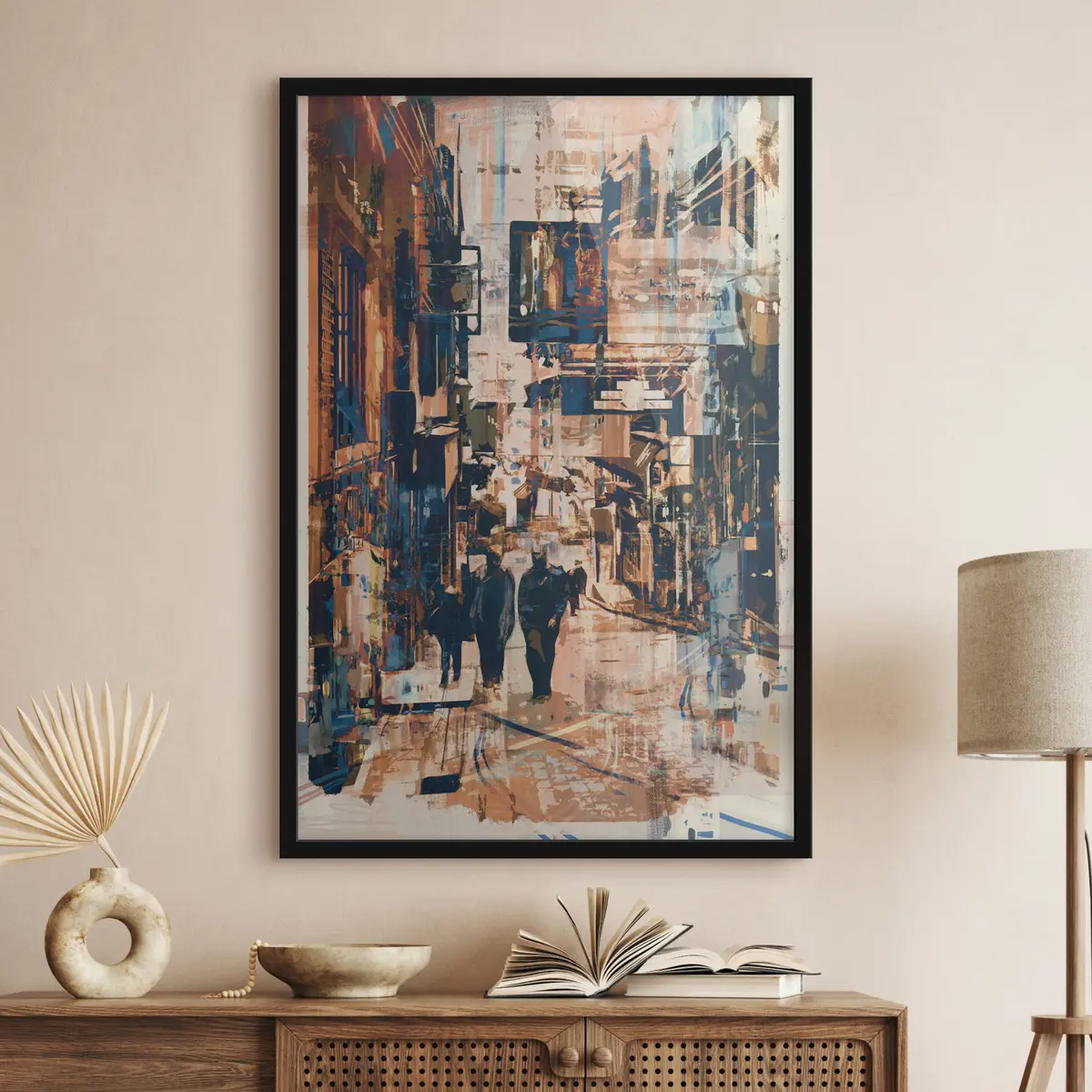 Plakat Linnakõnd värvikas kaoses f37081