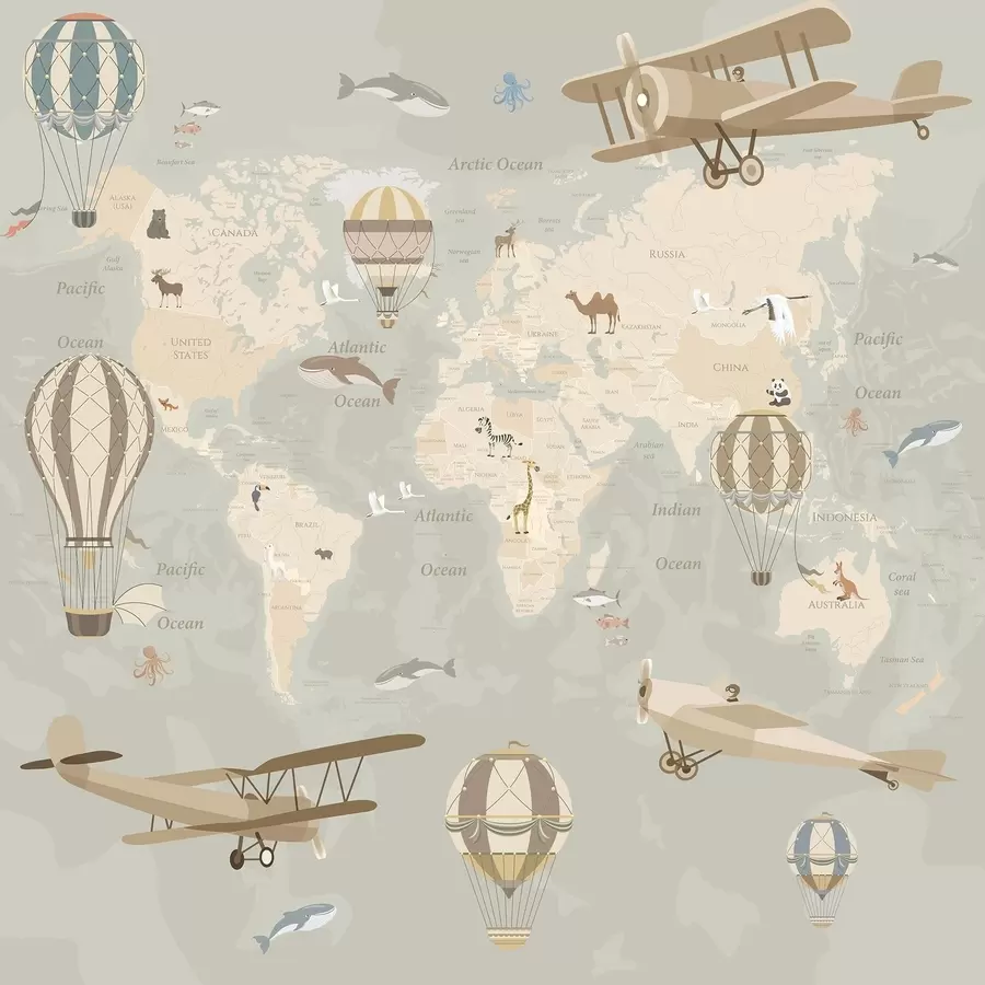 Fototapeedid Kaart koos piltidega u36066d1