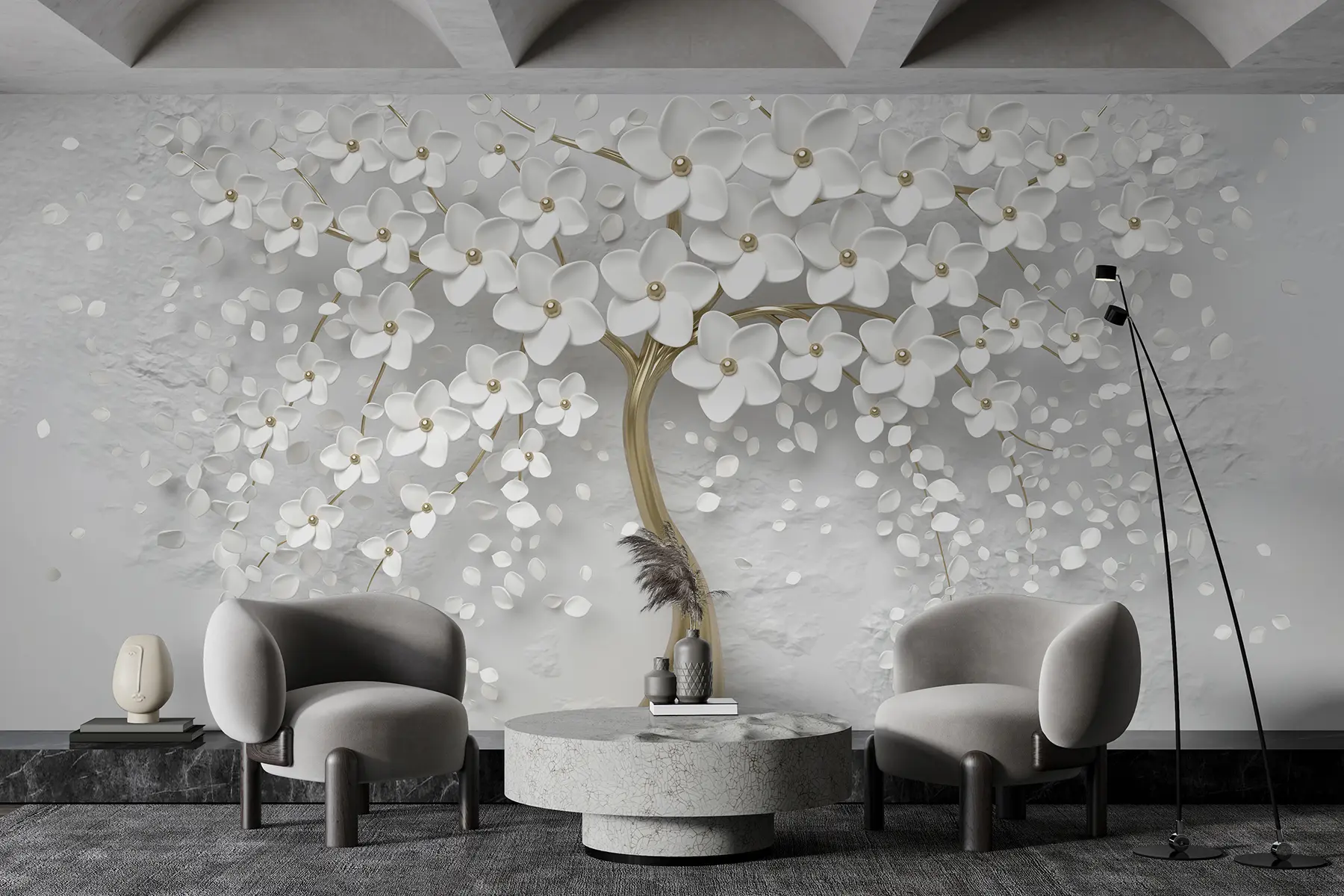 Fototapeedid Väikeste lilledega puu u37065d3