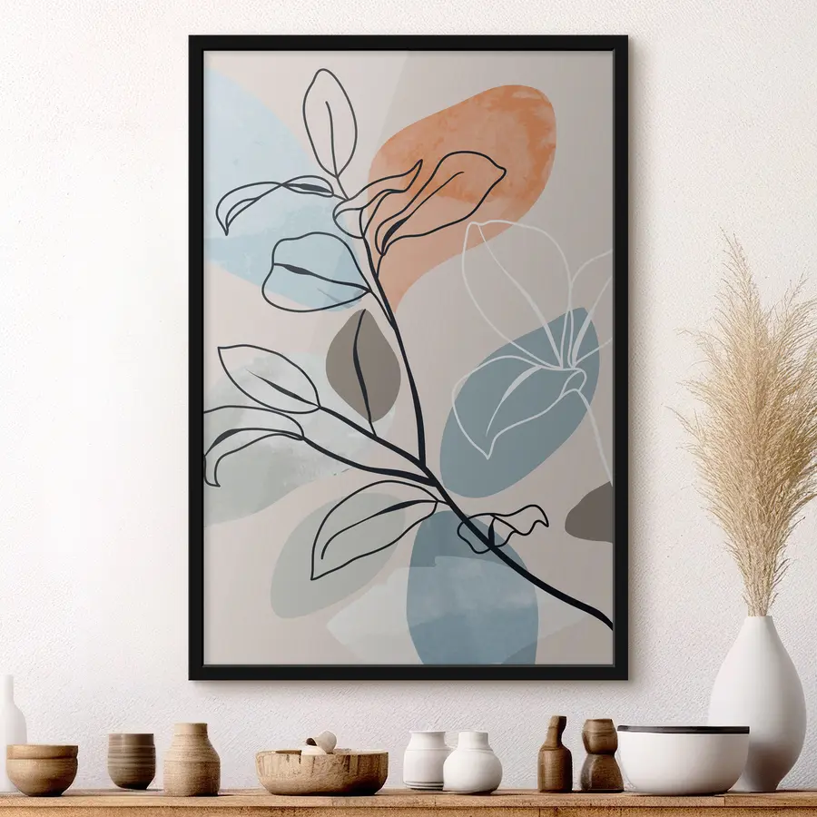 Fototapeedid Stiilne joonistuskunst värvikate kujunditega f36817