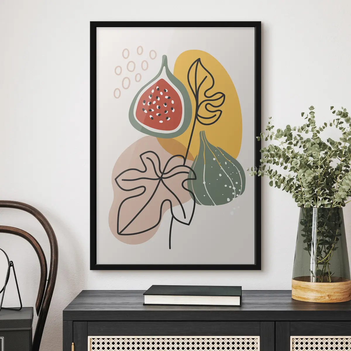 Plakat Värvikad orgaanilised kujundid ja looduslikud elemendid f37058