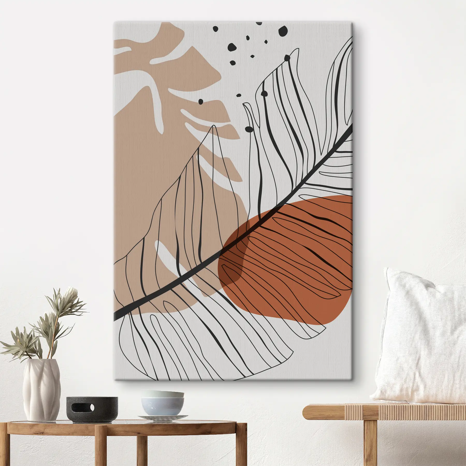 Fototapeedid Loodusest inspireeritud abstraktne jooneline disain s37029