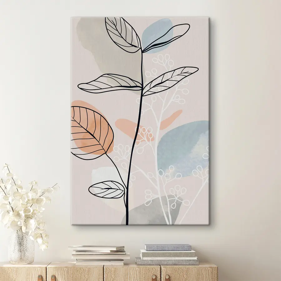 Fototapeedid Elegantne joontehnika rohelusest s37052