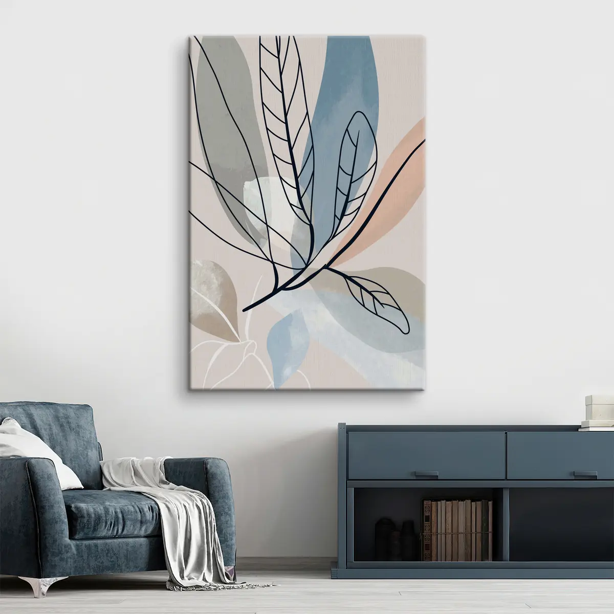 Pilt Elegantsed lehed pehmetes värvides s37053