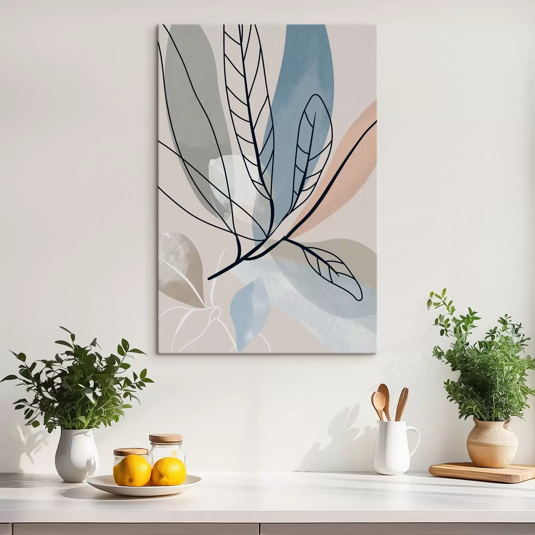 Fototapeedid Elegantsed lehed pehmetes värvides s37053