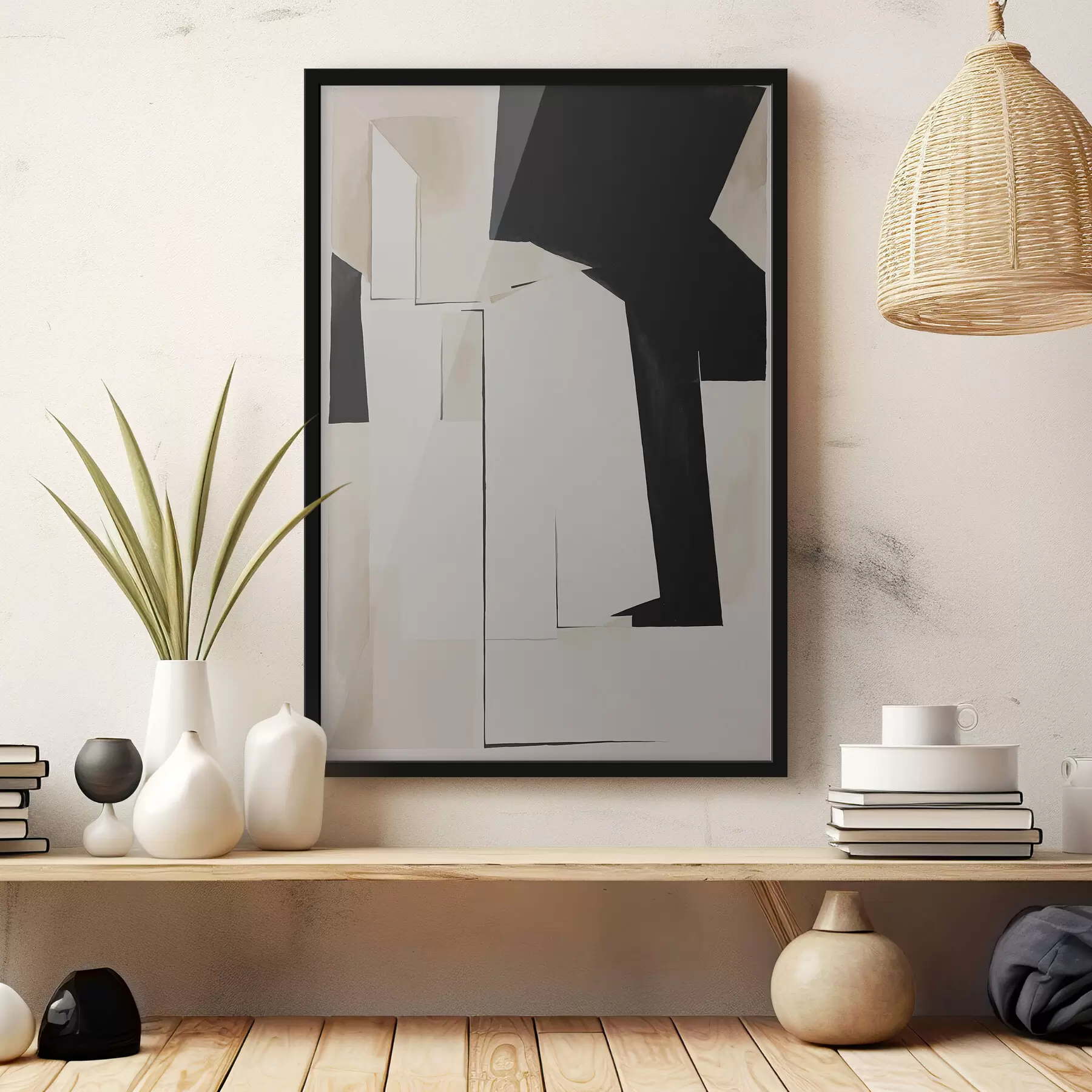 Fototapeedid Abstraktsed kujundid summutatud toonides f37169