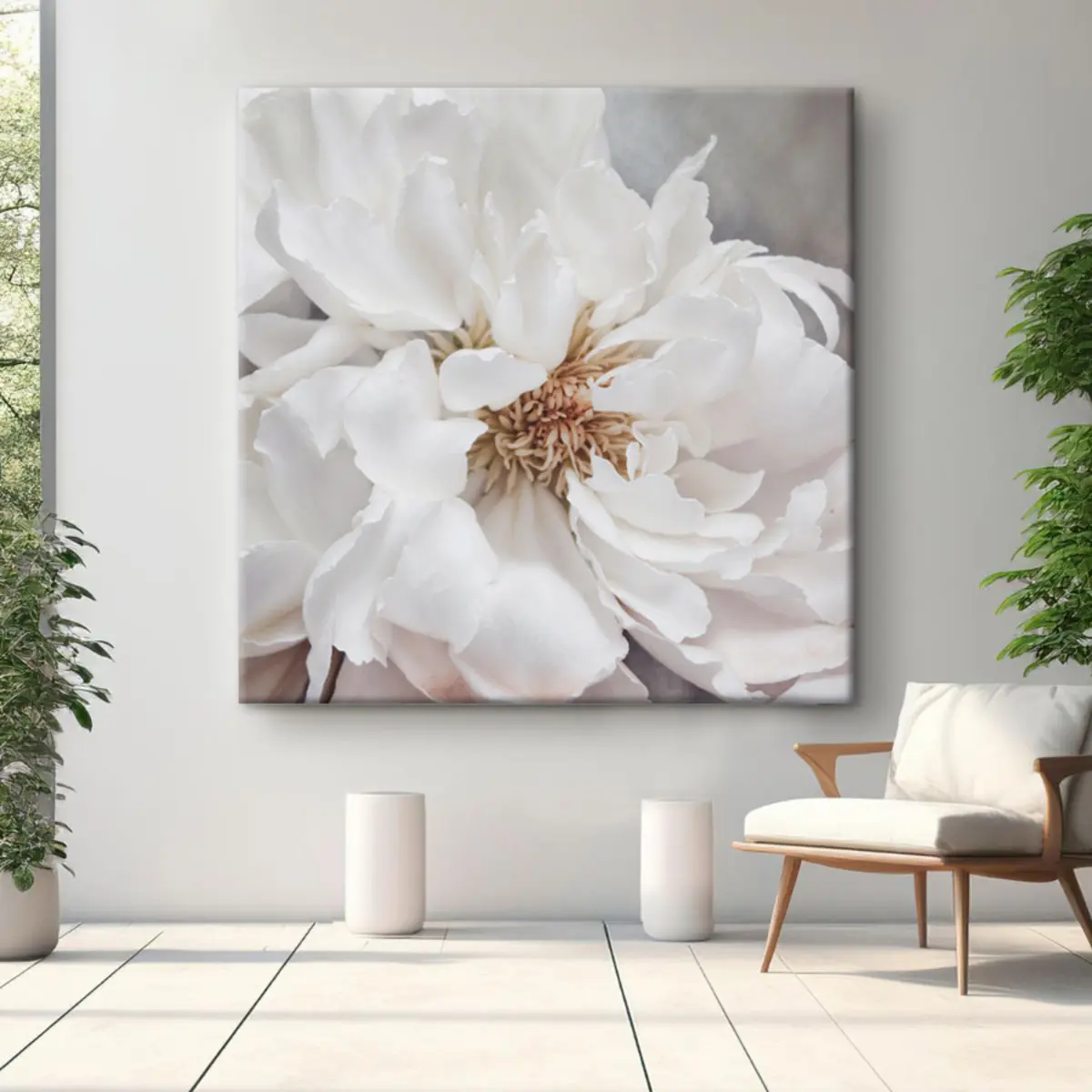 Pilt Elegantne valge õis pehmes valguses s37161