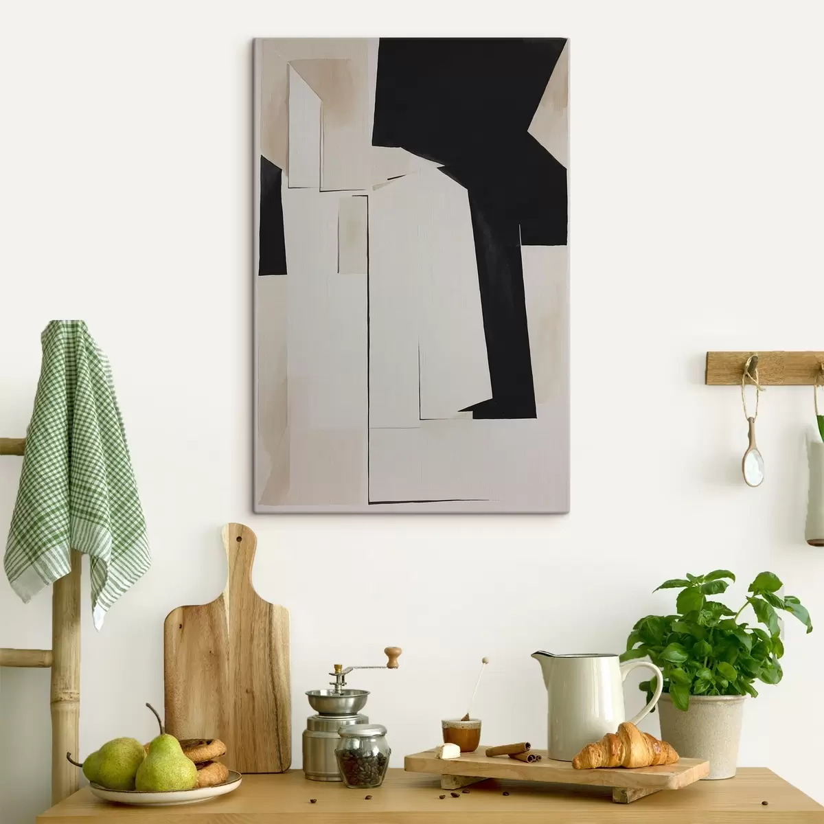 Pilt Kontrastsetes toonides abstraktsed kujundid s37169