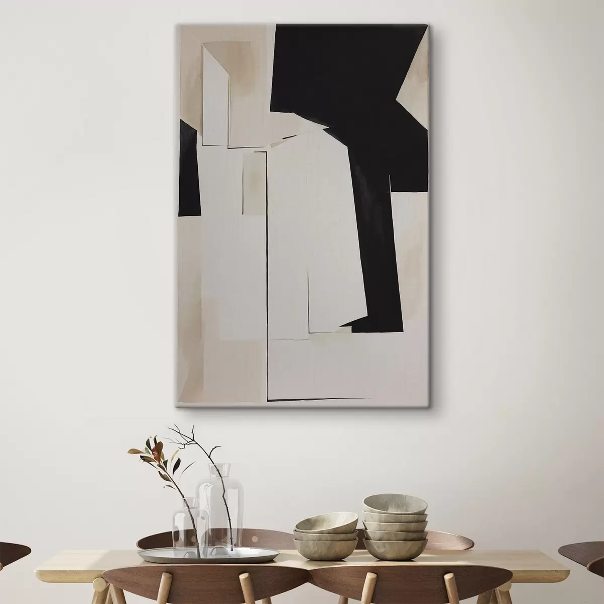 Pilt Kontrastsetes toonides abstraktsed kujundid s37169