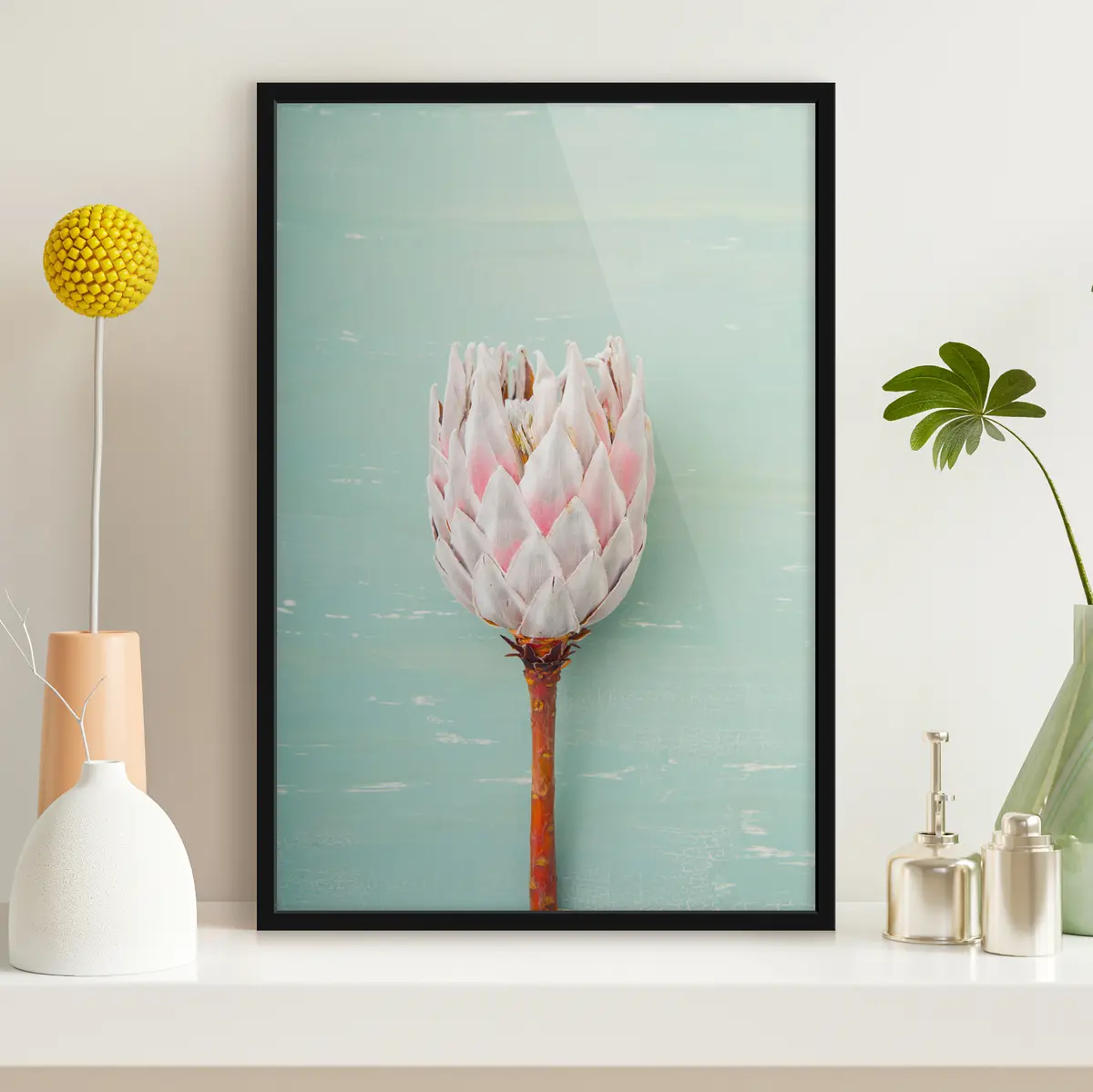 Plakat Ilus lill pehme taustaga f36695