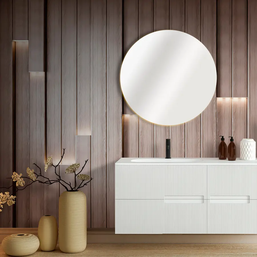 Fototapeedid Klassikalised puidust paneelid 3D-valgustusega u99321