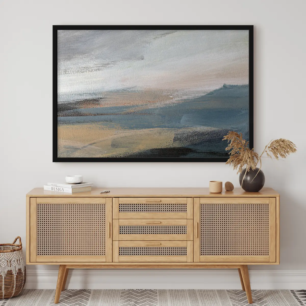 Plakat Rahulikud värvid segunevad abstraktses harmoonias f37064