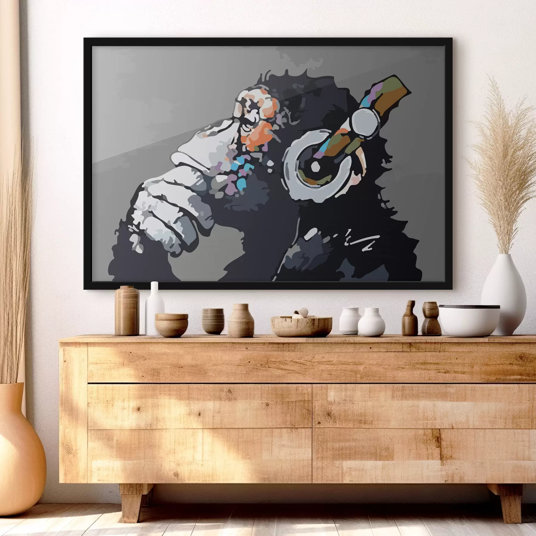 Fototapeedid Sügav mõtlemine kõrvaklapid peas f37269