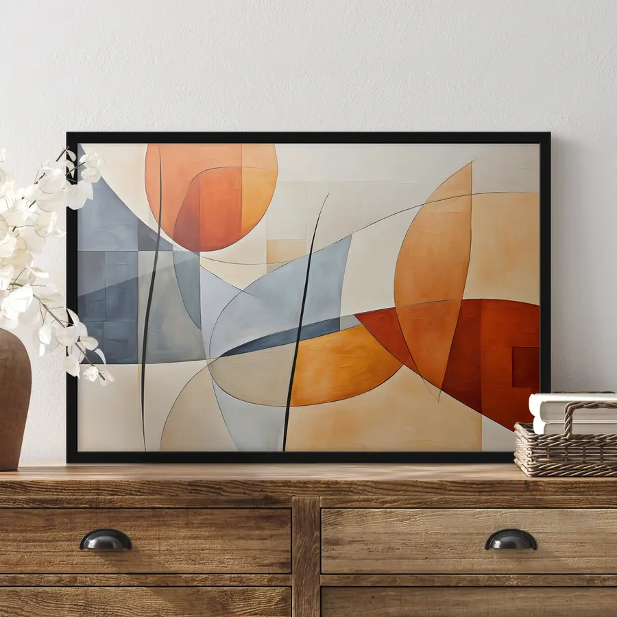 Fototapeedid Dünaamilised kujundid soojades toonides f37285