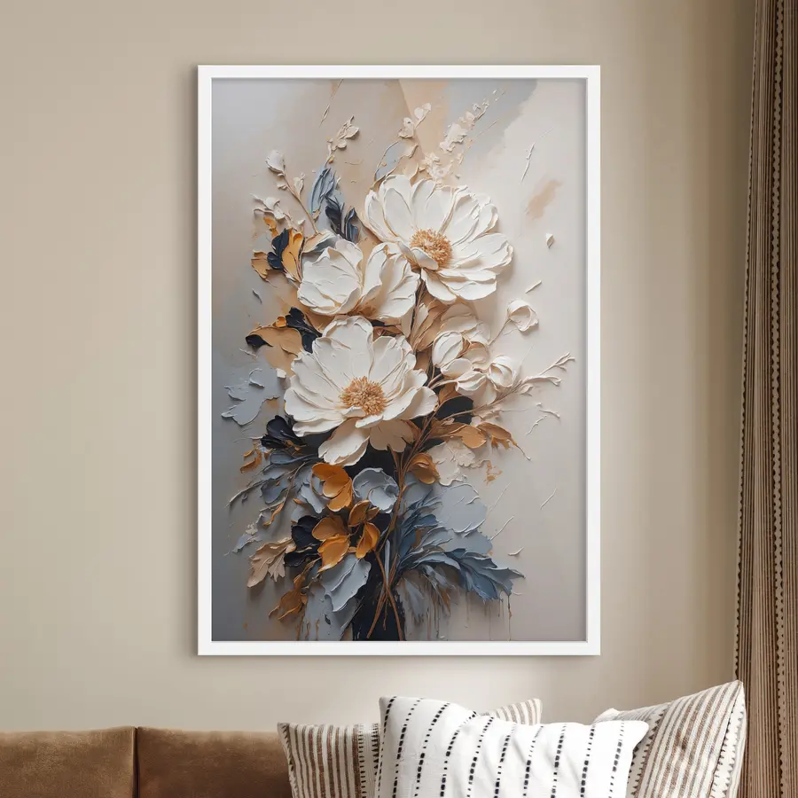 Fototapeedid Heledad õied ja tumedad lehed f37327