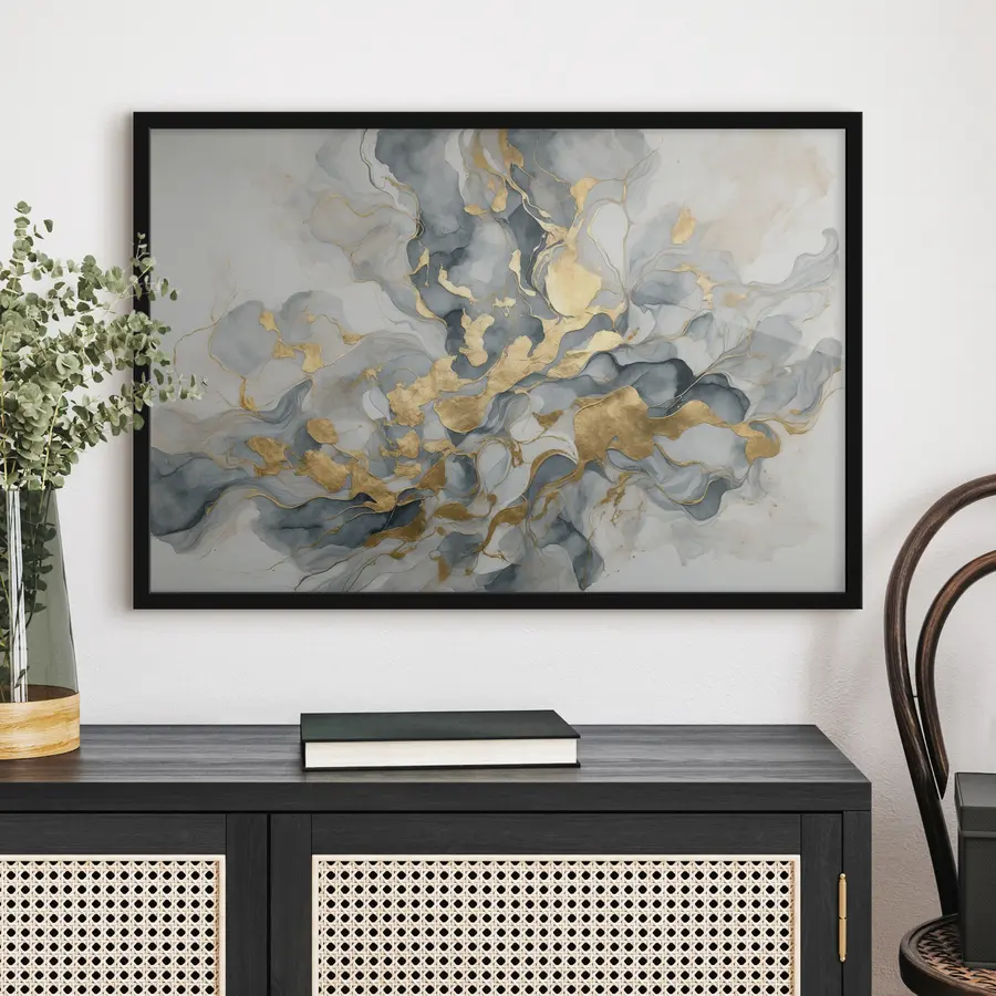 Fototapeedid Abstraktsioon sinistes akvarellides f37331