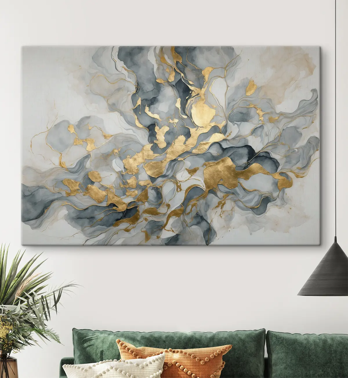 Pilt Abstraktsioon sinistes akvarellides s37331