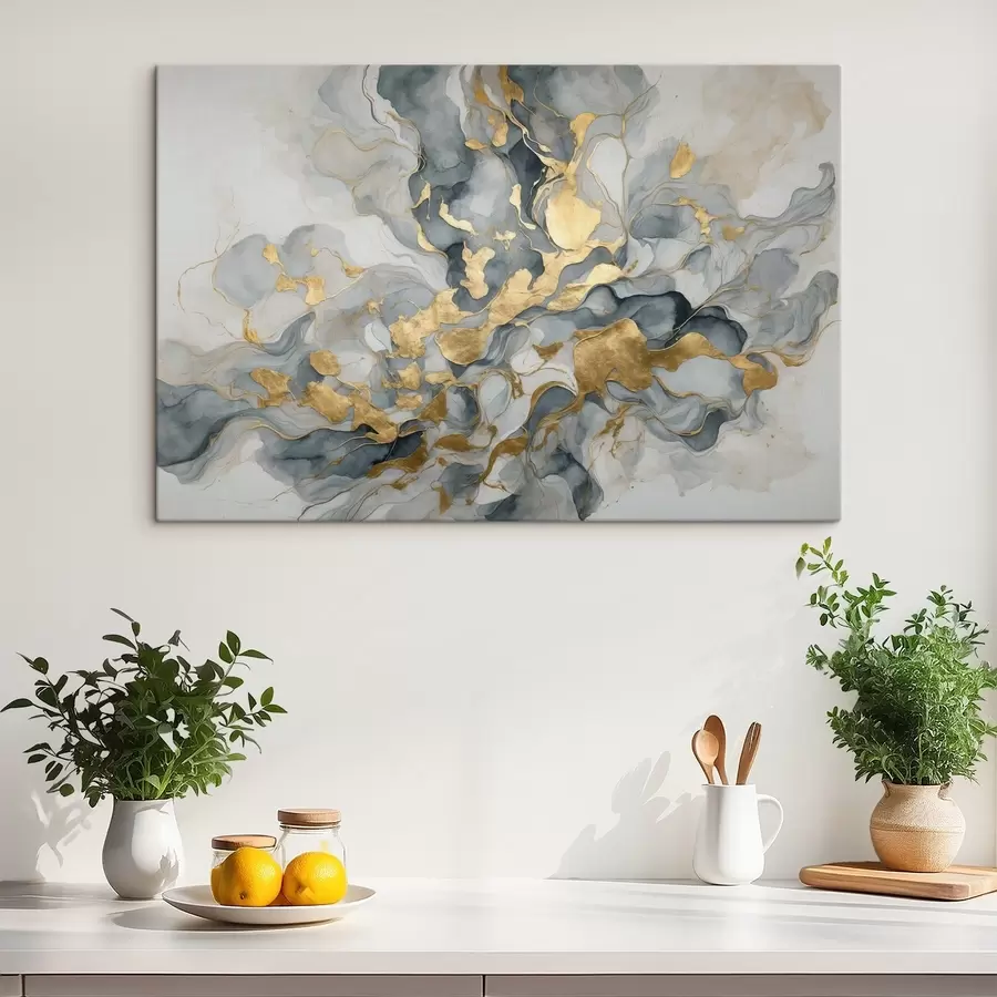 Pilt Abstraktsioon sinistes akvarellides s37331