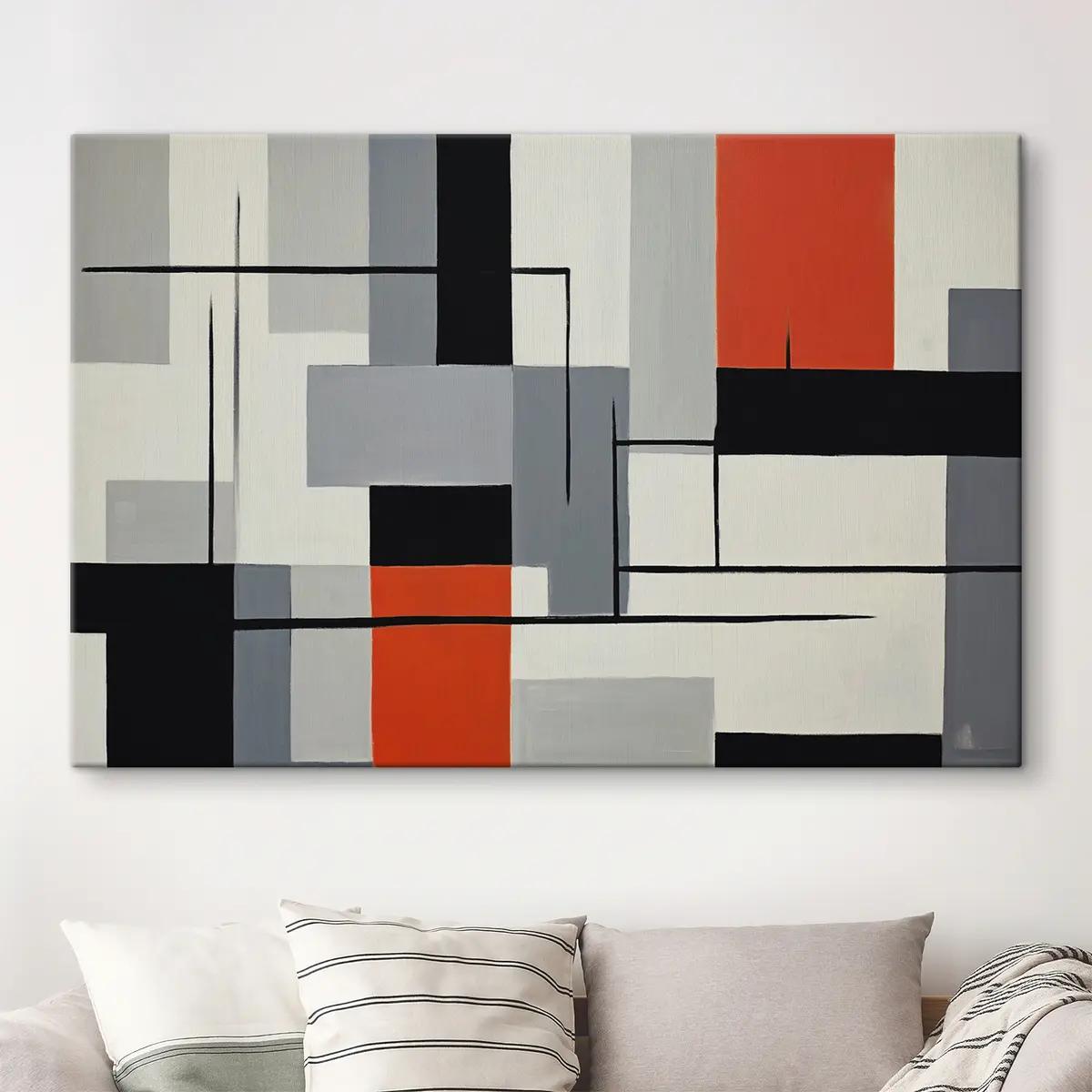 Pilt Abstraktne kompositsioon kontrastsete värvidega s37278