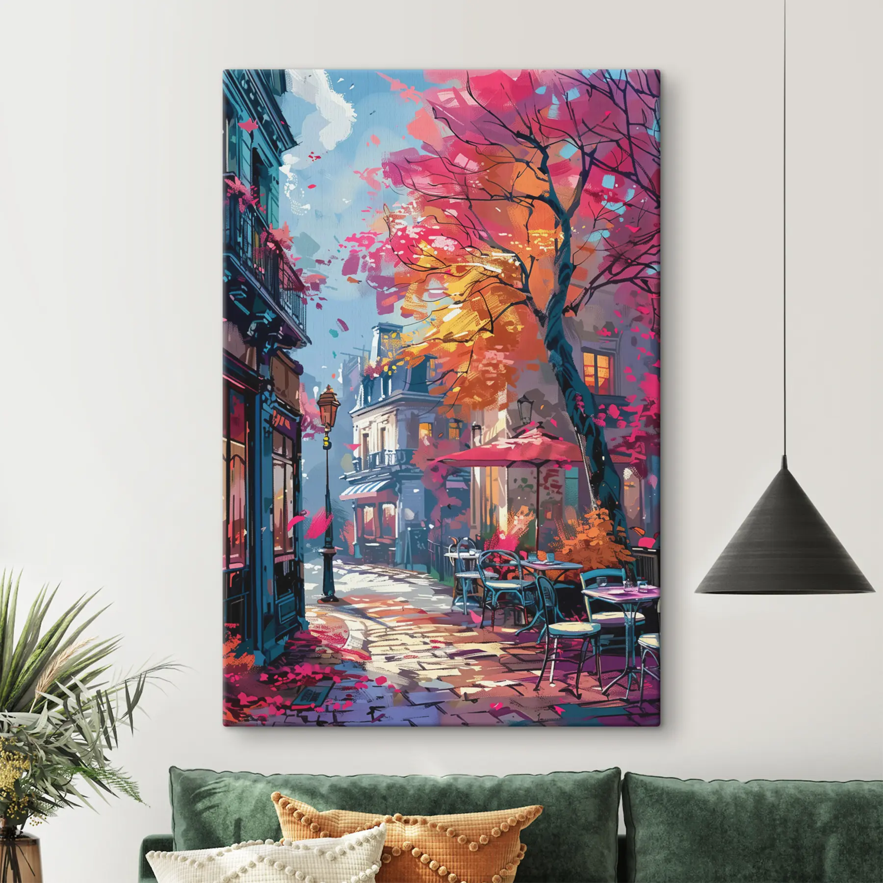 Fototapeedid Võluv sügisene vaade linnas s37459