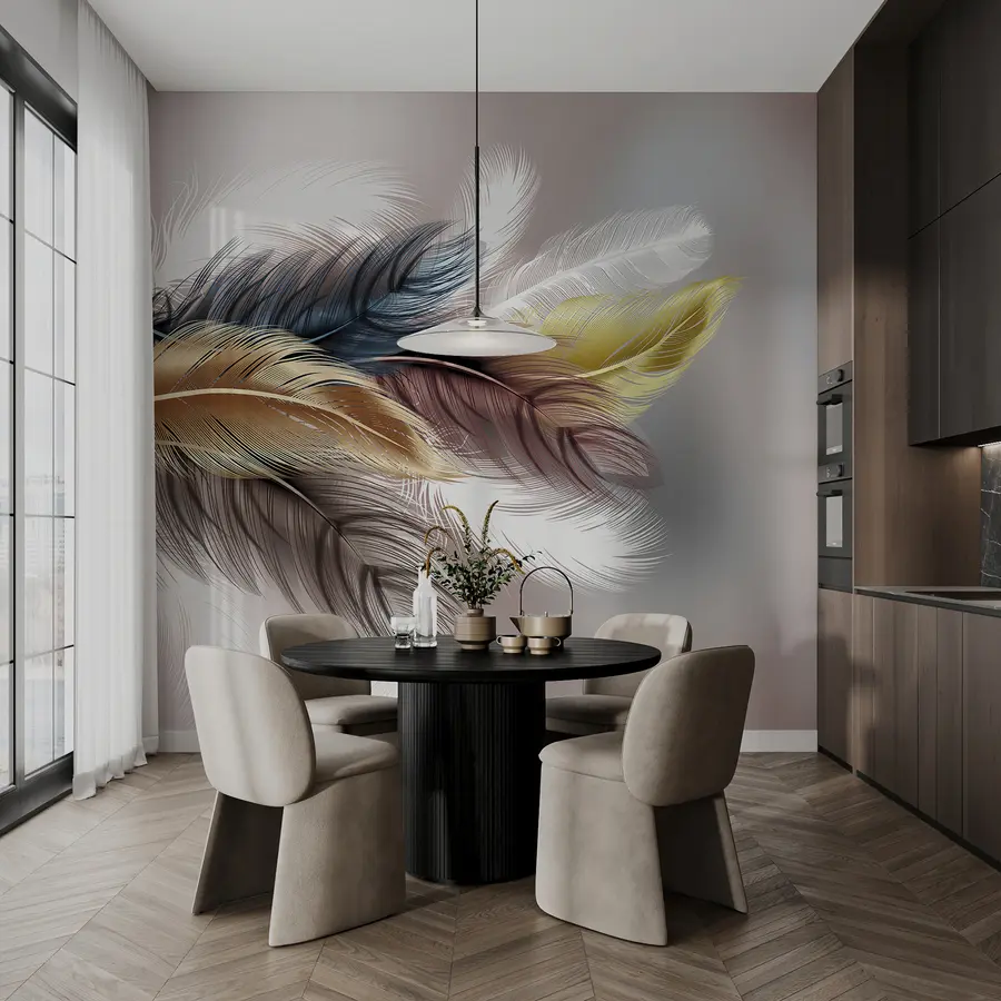 Fototapeedid Värvilised suled u41008d1